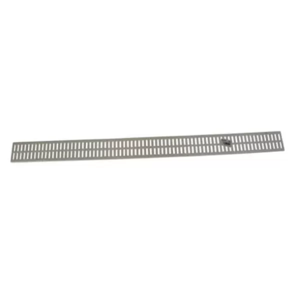 36" Rectangular HDPE White Mini Flat Channel Grate | NDS540