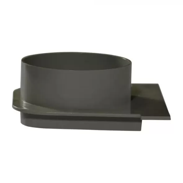5" Spigot Gray PVC Pro Series Deep Profile End Cap | NDS813