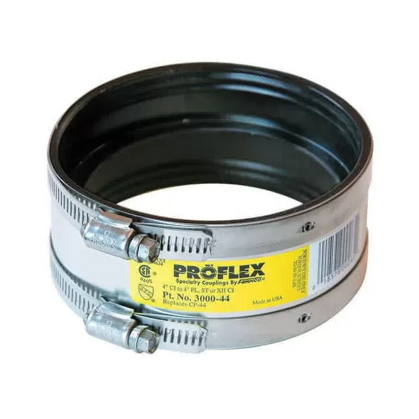 Sch. 40 PVC Coupling 4 in. x 3 in. Cast Iron x Plastic/Steel/XH Cast Iron 3000 Series Shielded | 3000-43