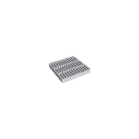 12" x 12" Square Polyethylene Black Grate | DRT1202SDB