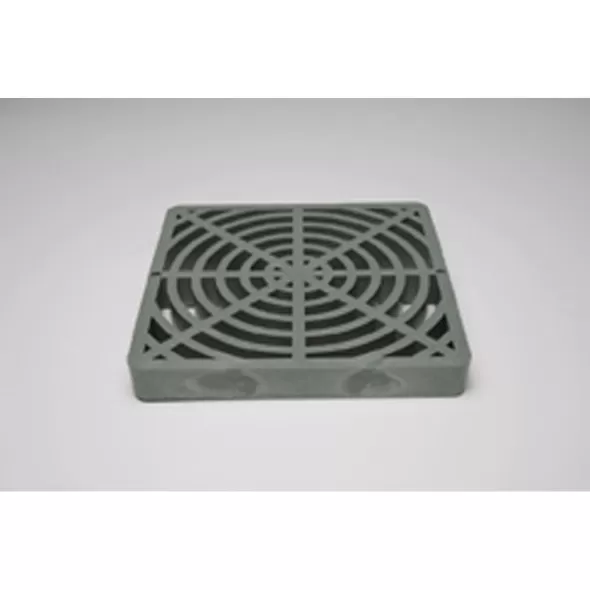 9" Square Polypropylene Black Drain Grate | DUR094SF