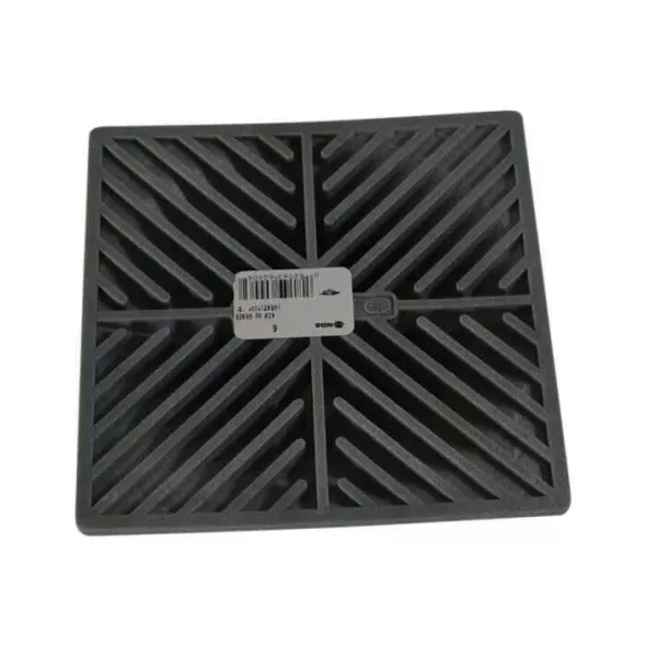 6" Square HDPE Gray Flat Drain Grate | NDS6