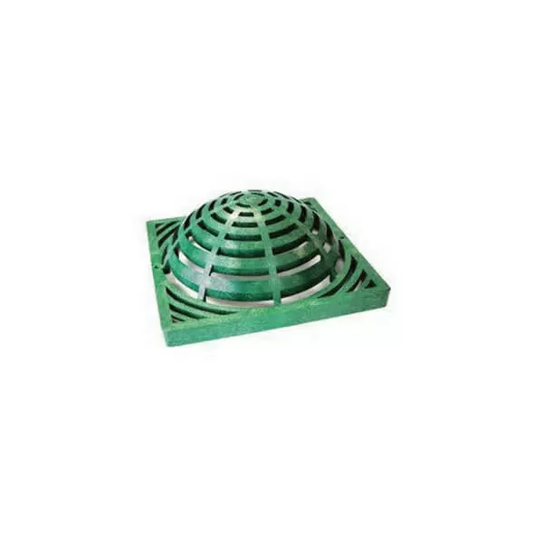 18" Square Polypropylene Green Catch Basin Drain Atrium Grate | NDS1891