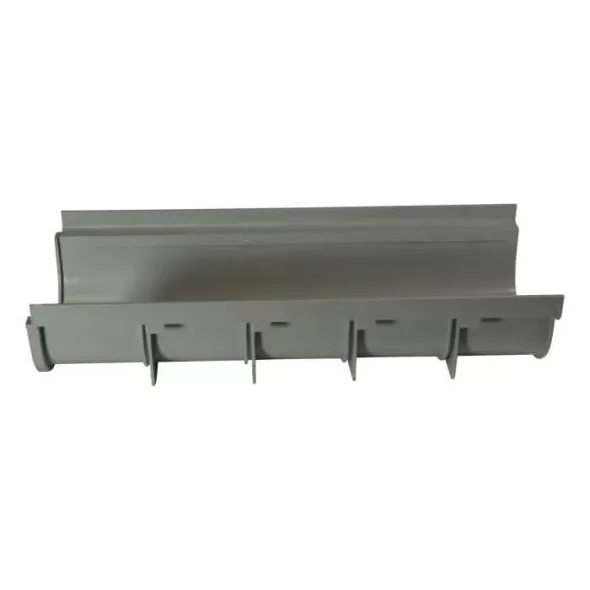 20" x 8-1/4" x 8" PVC Light Gray Shallow Profile Channel Drain | NDS830
