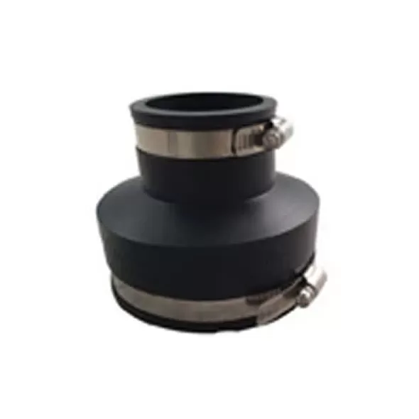 1-1/2" Cast Iron x PVC Black PVC Flexible Coupling | NHPCP015CIP