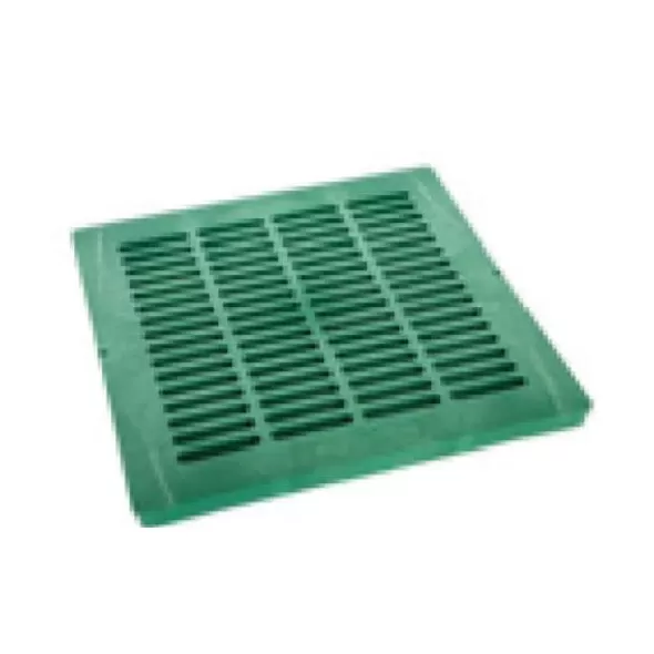 18" x 18" Square HDPE Black Drainage Grate | RBDDG18SFB