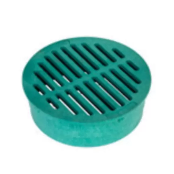 6" Round HDPE Black Drainage Grate | RBDDG6RFB
