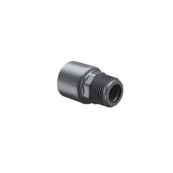 Sch. 80 Gray PVC Adapter 3/4" MIPT x Socket Standard | 836-007R