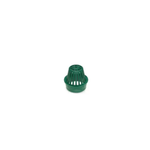 4" Round HDPE Black Drainage Grate | RBDDG4RAB