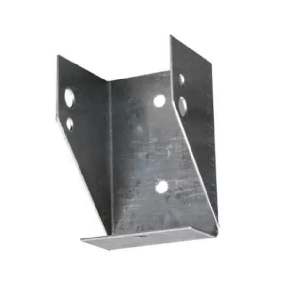 2" x 4" x 2.48" Steel Hot-Dip Galvanized Rail Mounting Bracket | WTSFB24