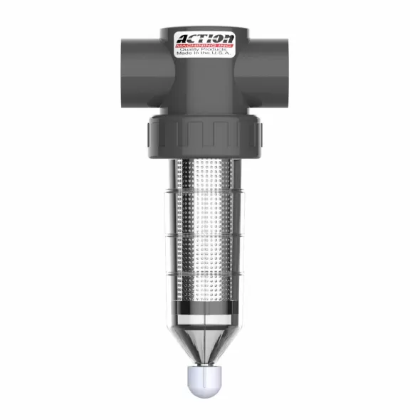 Action Machining Action Filter, AFI Series In-Line Clear, 32 Mesh 1-1/2" | AFI1532
