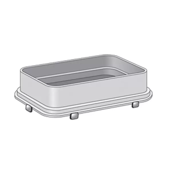 Valve Box Extension Only, 3" Rectangular Black Standard