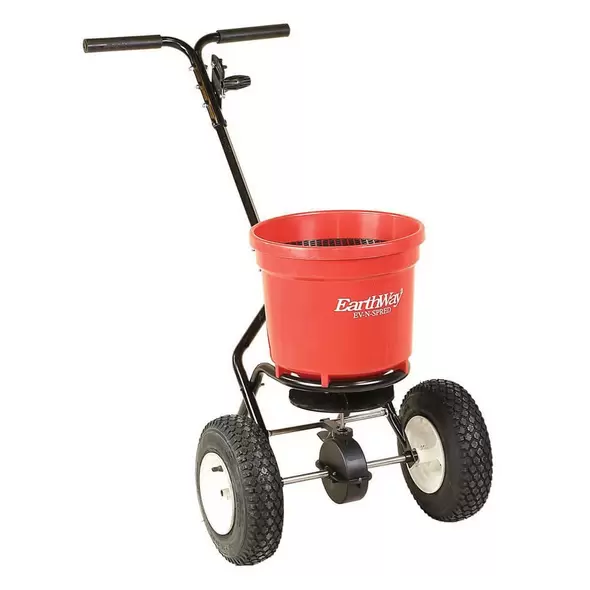 Broadcast Spreader, 175 lb 50 lb Hopper 13" Stud Tires Adjustable Handle