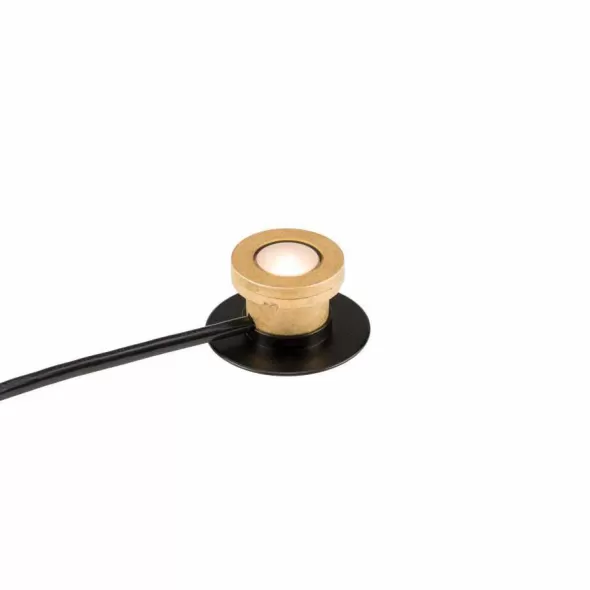 Underwater Light, 6 W 2700K Integrated LED Natural Brass Die-Cast C360 Brass Zoning/Color Changing