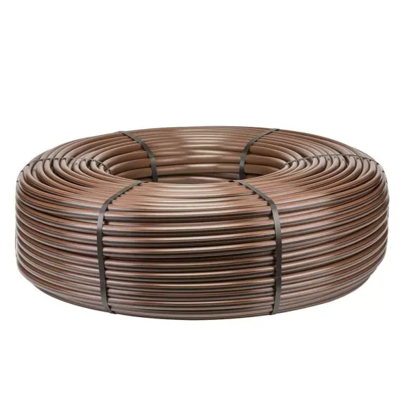 Hunter HDL Dripline, 500' 0.9 gph 12" Space Dark Brown w/ Black Stripe Pressure Compensating | HDL0912500CV