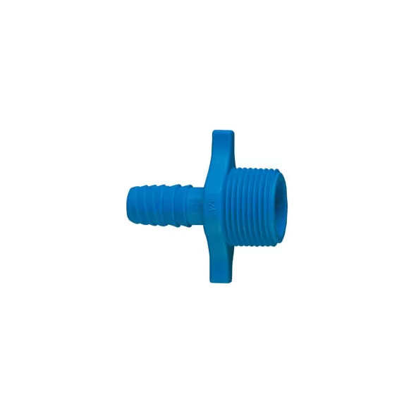 1/2" MIPT x Double Helix Blue Acetal Male Adapter | LSC3400005
