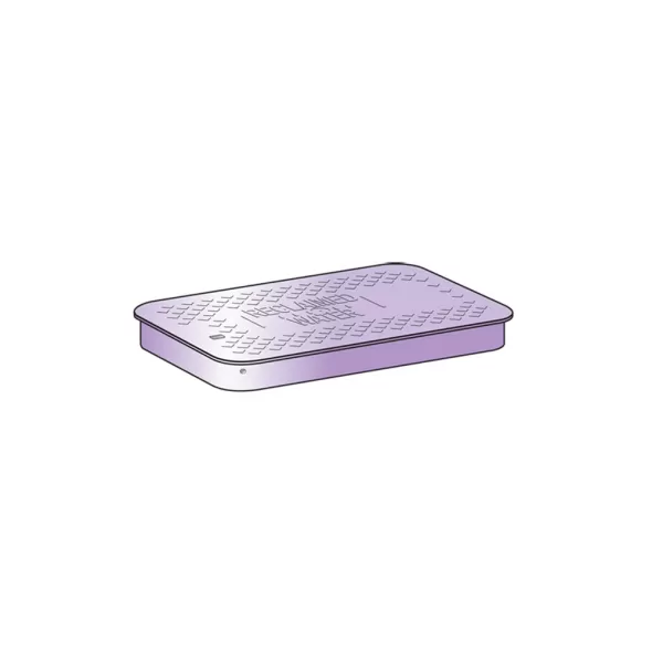 Valve Box Lid Only, Rectangular Purple Reclaimed Water Standard