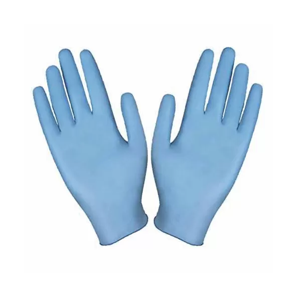 Industrial Gloves, Large Nitrile Blue