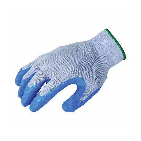 Flex Gloves, Medium Latex Blue Flexible Knit Cuff