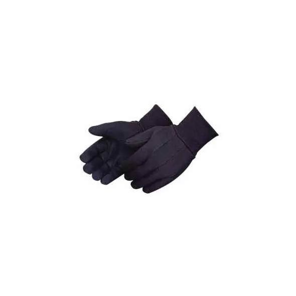 Jersey Gloves, Small and Large Cotton Brown