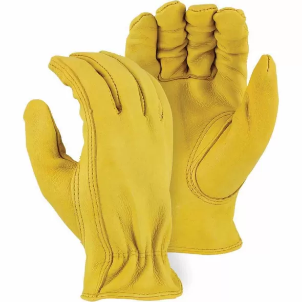 Gloves, Medium 1541 Series Deerskin Leather Superior A-Grade