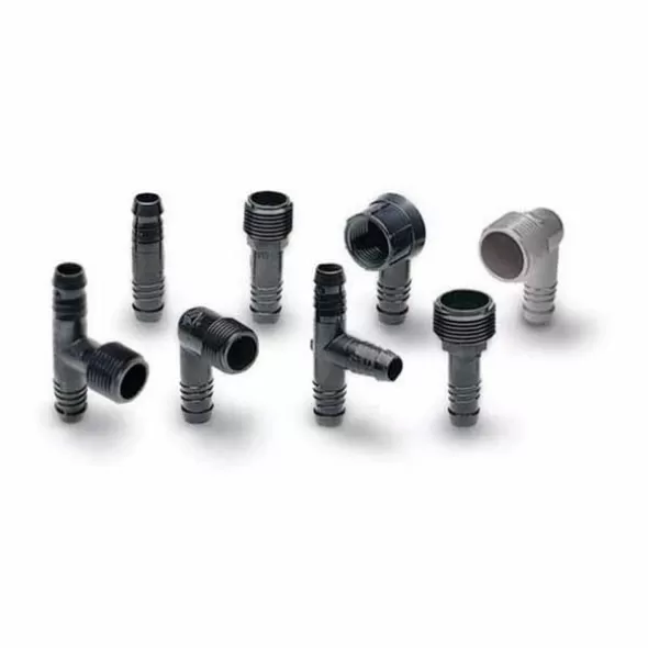 Adapter, 1/2"MNPT x Barb Plastic SB Series Spiral