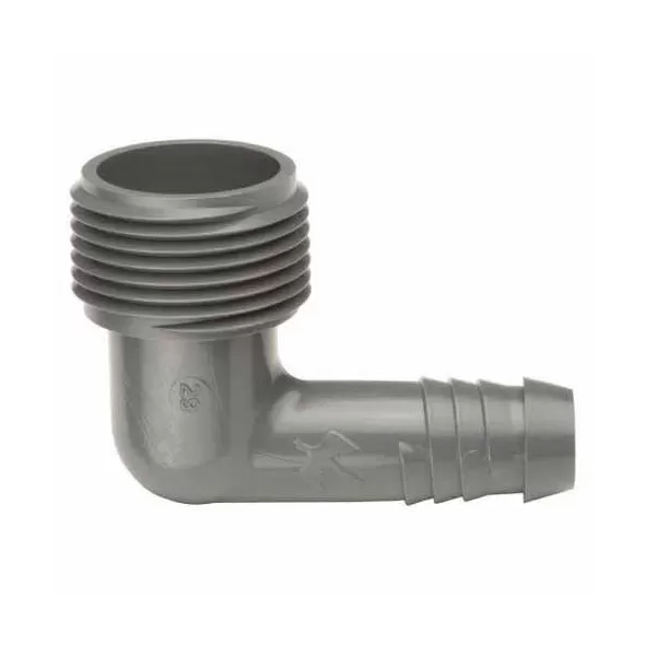 Rain Bird Elbow, MNPT x Barb Plastic SB Series 90° Spiral | A46011