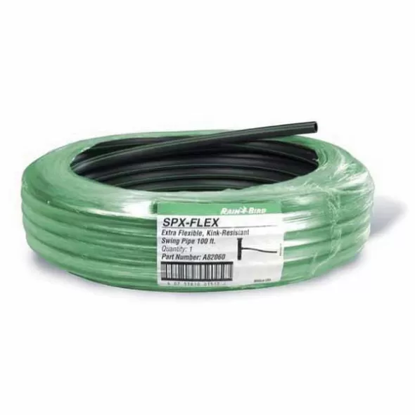 Rain Bird SPX-FLEX Swing Pipe 1/2" x 100' Polyethylene Extra Flexible Green Stripe | A82060