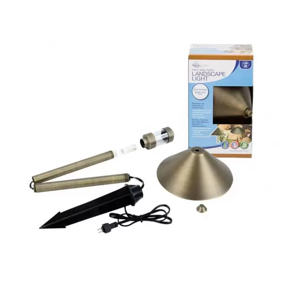 3 W 2700K LED Brass Dome Top 1/Pack Landscape Light | AQS84064