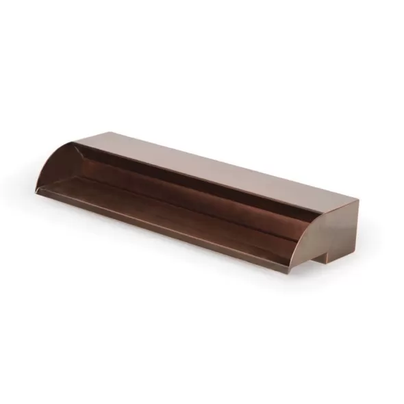 1-1/2" FIPT 24" x 8-1/2" x 4" 2400 gph Copper 304 Stainless Steel Spillway | AWGCS24