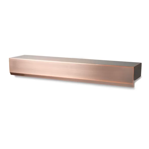 1-1/2" FIPT 24" x 5-1/4" x 3-1/2" 750 to 1500 gph Smooth Surfaces 1500 to 3000 gph Rough Surfaces Copper 316 Stainless Steel Waterwall Spillway | AWGCWS24316