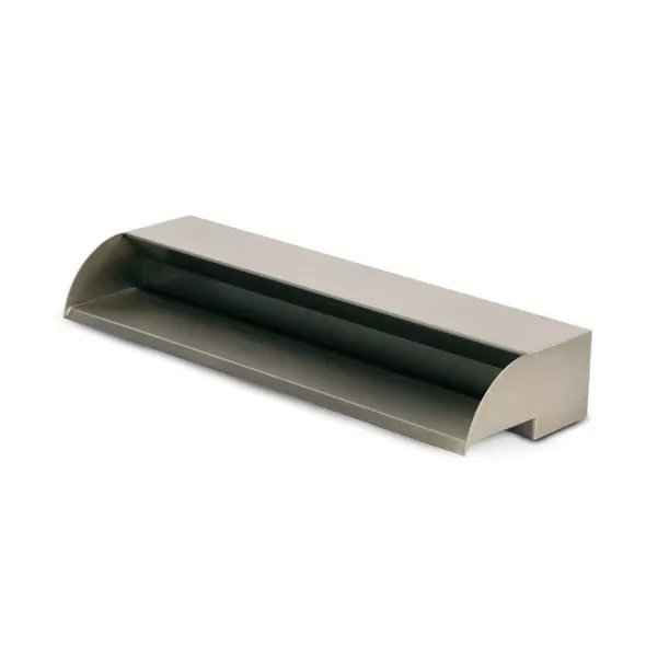 1-1/2" FIPT 24" x 8-1/2" x 4" 2400 gph Brushed Stainless 304 Stainless Steel Spillway | AWGSS24
