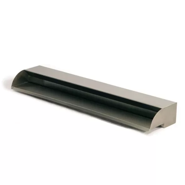 1-1/2" FIPT 36" x 8-1/2" x 4" 3600 gph Brushed Stainless 304 Stainless Steel Spillway | AWGSS36