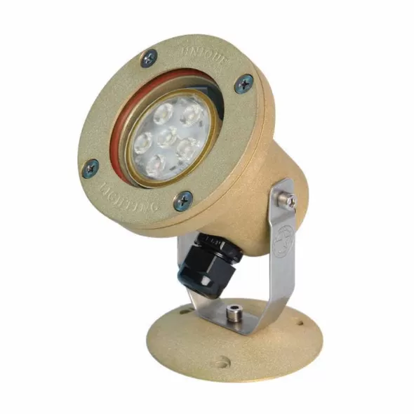4 W GU5.3 MR-16 2700K LED Natural Brass Cast Brass Atlantis 16 Odyssey Series Water Light | UNIAT1612L427DB