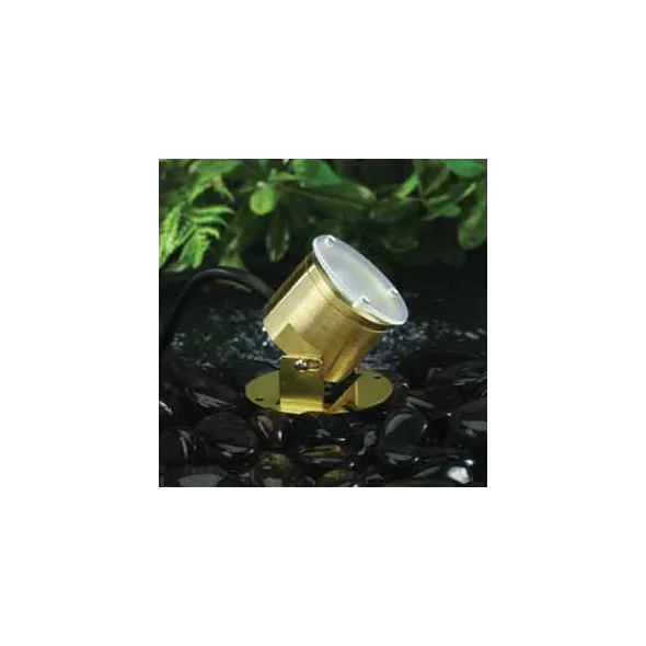 5 W LED Natural Brass Solid Brass Landscape 2115 Series Underwater Light | VISUW2115BSNLB5