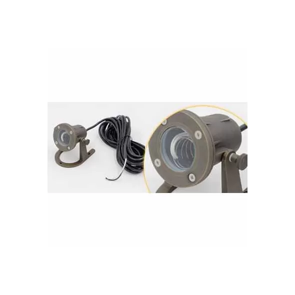 Ceramic MR-16 LED Weathered Bronze Cast Brass Underwater Light | ULSWL2100WB25