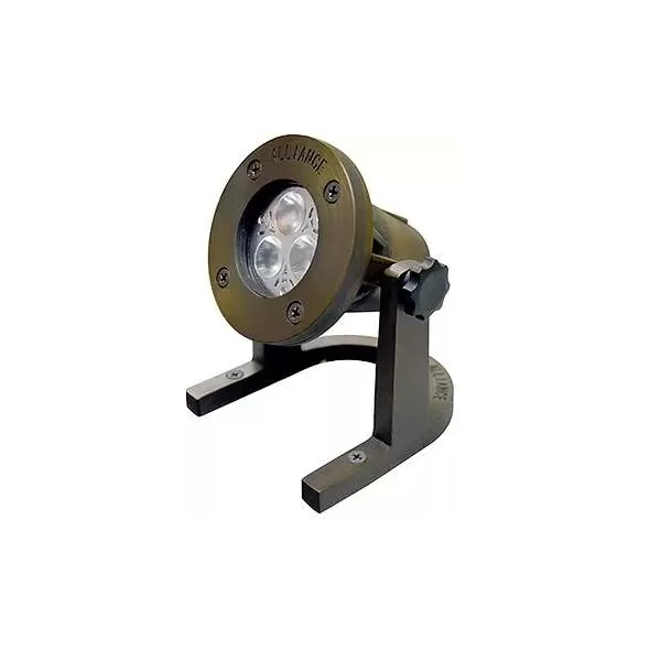 Alliance Outdoor Lighting Underwater Light, 4W Ceramic Bi-Pin MR-16 LED, Aged Brass 25' | AOLUL100LED4W