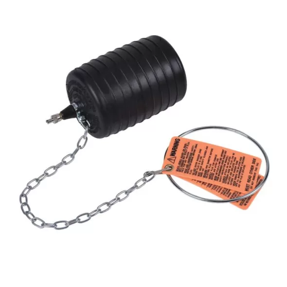 4" Black Natural Rubber Plumbing Test-Ball Plug | CHR270040