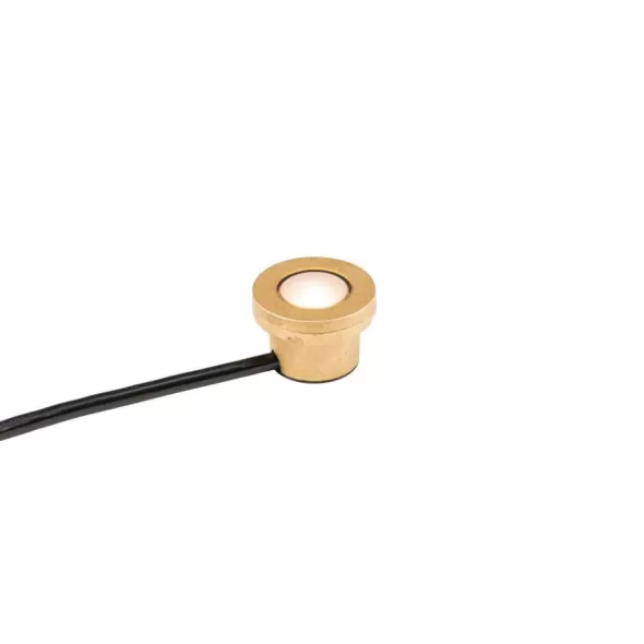 12.6 W Integrated LED Natural Brass Die-Cast Brass Zoning Under Water Light | FXLLP3LEDBS