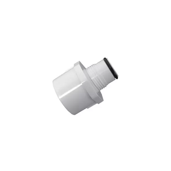 1" x 1-1/4" Male Acme x Female Acme White PVC Swing Joint Adapter | LSC539132