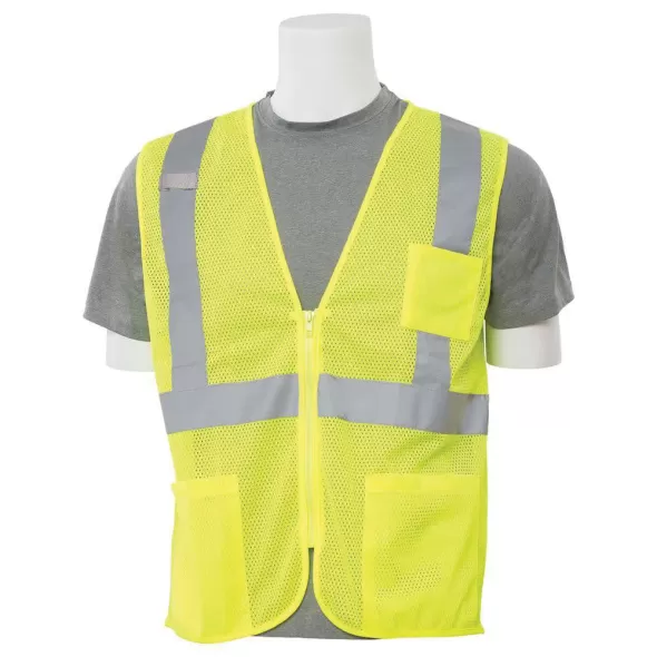 Large Hi-Viz Lime Reflective Safety Vest | ERB61648