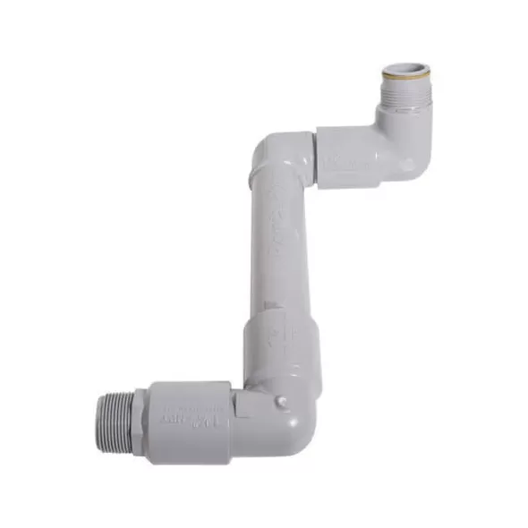 1.25" NPT x Acme Standard Side Inlet Single-Top Outlet Light Gray Swing Joint | RBG125NPTACMESJ