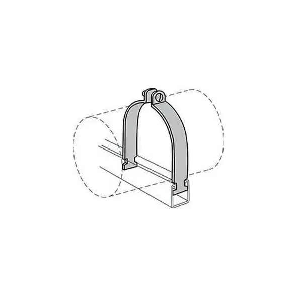 1" Copper-Plated 14 ga Steel AS1200AS Series Tube Clamp | ANV2400323669
