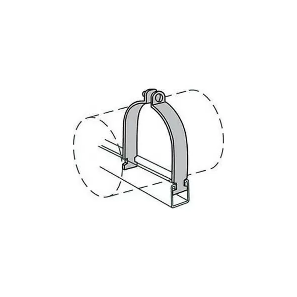 8" IPS Electrogalvanized 11 to 10 ga Steel AS1100AS Series Rigid Conduit Clamp | ANVSC8