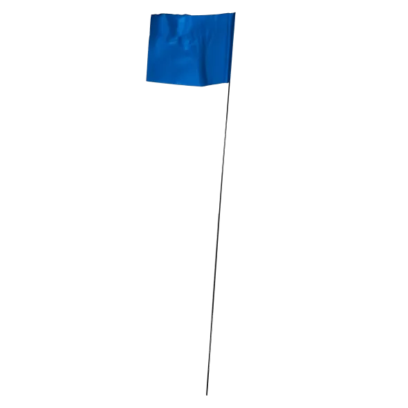4" x 5" Blue Glo 100/Bundle Marking Flag | FLG4X5BLUEGLO