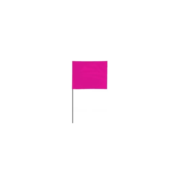 4" x 5" Pink 100/Bundle Marking Flag | FLG4X5PINK
