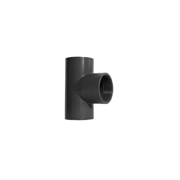 2" x 2" x 1-1/2" Socket x Socket x Acme Gray PVC Service Tee | LSC302251