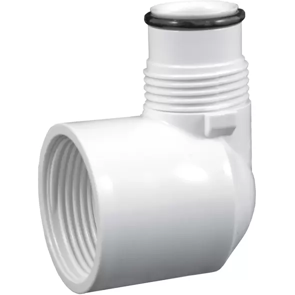 1-1/4" x 1" Acme x Reducing Acme White PVC Swing Joint Outlet | LSCG208168