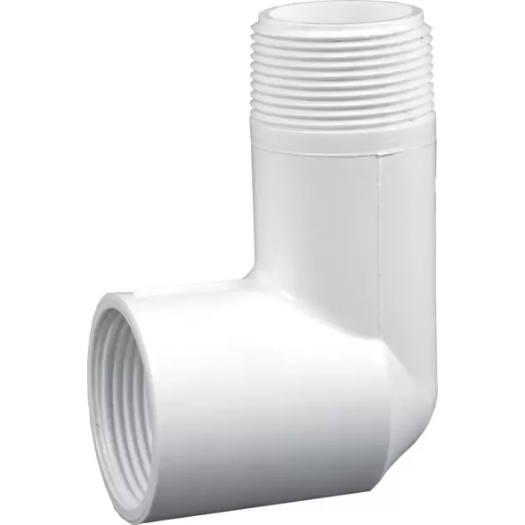 1-1/2" Acme x MIPT White PVC Swing Joint Outlet | LSCG302000