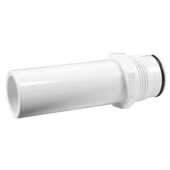 1-1/2" Long Spigot x Acme White PVC Swing Joint Inlet | LSCG370000